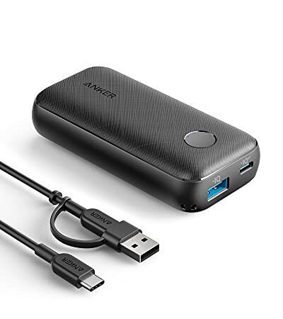 Anker PowerCore 10000 Redux, 10000mAh Powerbank USB-C Power Delivery (25W), externer Akku kompatibel mit iPhone 12/11/Mini/Pro/Pro Max/XR/XS, Samsung S21/ S20, Pixel 3/3XL, iPad Mini 5