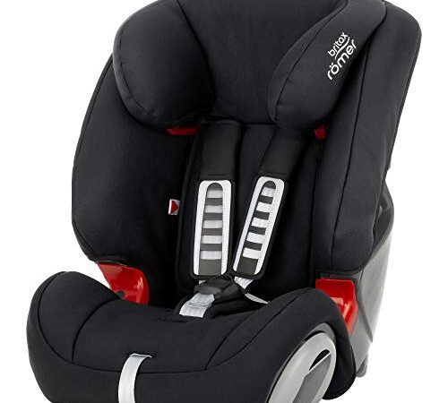 BRITAX RÖMER Kindersitz 9-36 kg EVOLVA 1-2-3, Komfort und Flexibilität für Kinder (Gruppe 1/2/3), 9 Monate bis 12 Jahre, 1 Stück (1er Pack), Cosmos Black