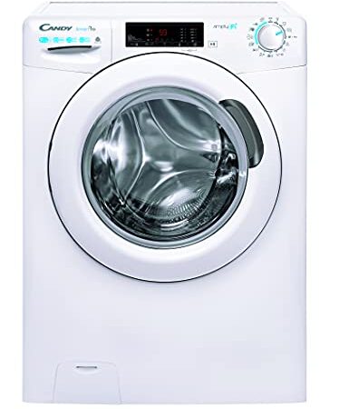 Candy Smart Pro CSOW 4965TWE/1-S Waschtrockner/Waschen 9 kg/Trocknen 6 kg/Smarte Bedienung mit Wi-Fi + Bluetooth/Easy Iron - Dampffunktion/Mix Power System, weiß, 85x60x58cm