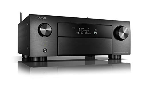 Denon AVC-X4700H 9.2-Kanal AV-Verstärker, Hifi Verstärker, Alexa kompatibel, 8 HDMI Eingänge und 3 Ausgänge, 8K-Video, Bluetooth, WLAN, Musikstreaming, Dolby Atmos, Auro-3D, AirPlay 2, HEOS Multiroom