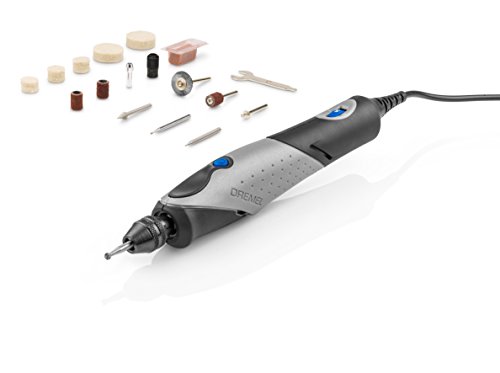 Dremel 2050 Stylo+ Multifunktionswerkzeug 9W Set (mit 15 Zubehören, Variable Drehzahleinstellung bis 22.000 1/min für Gravieren und andere Kreative Aufgaben mit Glas, Holz, Leder, Stein)