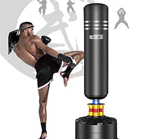 Dripex Boxsack Erwachsene MMA Boxpartner Heavy Duty Boxing Bag