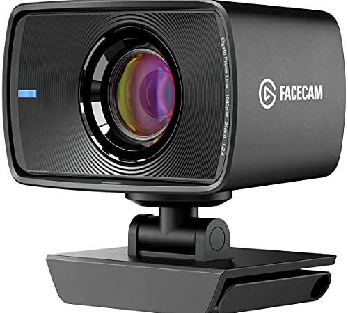 Elgato Facecam - Full-HD-Webcam (1080p60) für Streaming, Gaming, Videokonferenzen, Sony-Sensor, fortgeschrittene Lichtkorrektur, Bedienung wie bei einer DSLR, für OBS, Zoom, für PC/Mac