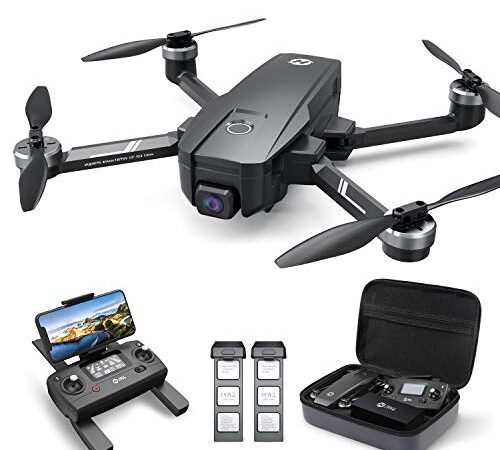 Holy Stone HS720E GPS Drohne mit 4K EIS UHD Kamera,Quadrocopter ferngesteuert mit 2 Akkus Lange Flugzeit,Follow Me,5G WiFi Übertragung,Return Home,Bürstenloser Motor,Anti-Shake cam für Anfänger