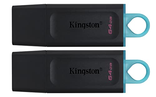 Kingston DataTraveler Exodia DTX/64GB-2P USB-Stick 3.2 Gen 1 - mit Schutzkappe und Schlüsselring in mehreren Farben