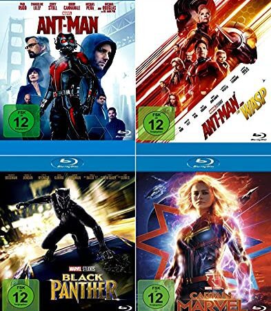 Marvel Studios Bundle - Black Panther + Ant-Man + Ant-Man and the Wasp + Captain Marvel [4-Blu-ray]