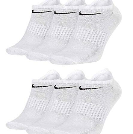 Nike Socken 6 Paar Sneakersocken Füßlinge Socken SX7689,6 Paar Weiss,38-42
