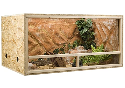 OSB Terrarium, Holzterrarium 100 x 50 x 50 cm mit Seitenbelüftung