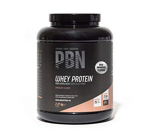 Premium Body Nutrition Whey Protein / Molkeeiweißpulver, 2,27 kg Erdbeere, Neuer verbesserter Geschmack