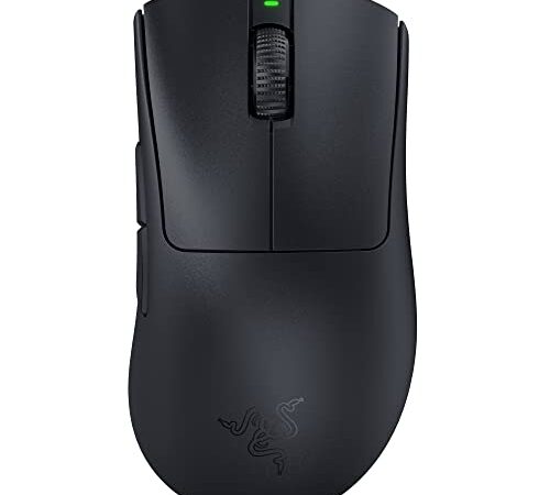 Razer DeathAdder V3 Pro - Kabellose ergonomische Esports-Maus (60g leichtes Design, raffinierte ergonomische Form, Focus Pro 30K optischer Sensor, Mausschalter Gen-3, HyperSpeed Wireless) Schwarz