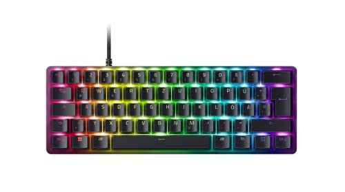 Razer Huntsman Mini (Analog) - Kompakte 60% Gaming Tastatur mit opto-mechanischen Schaltern (PBT-Tastenkappen, abnehmbares USB-C Kabel) QWERTZ DE-Layout | Schwarz