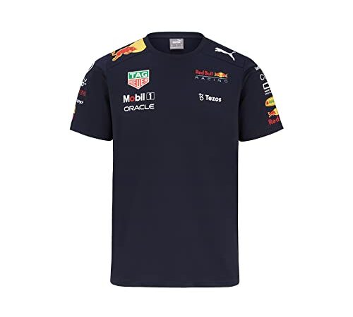 Red Bull Racing - Offizielle Formel 1 Merchandise Kollektion - 2022 Team T-Shirt - Herren - Dunkelblau - L