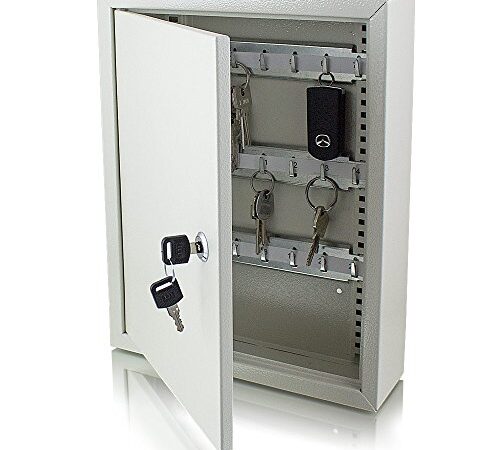 Safe Tresor Schlüsselsafe Schlüsselkasten Schlüsseltresor Schlüsselschrank mit 42 Schlüsselhaken