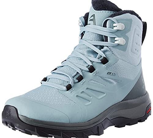 Salomon Outblast Thinsulate™ Climasalomon™ Waterproof (wasserdicht) Damen Winterschuhe, Blau (Slate/Urban Chic/Black), 39 1/3 EU