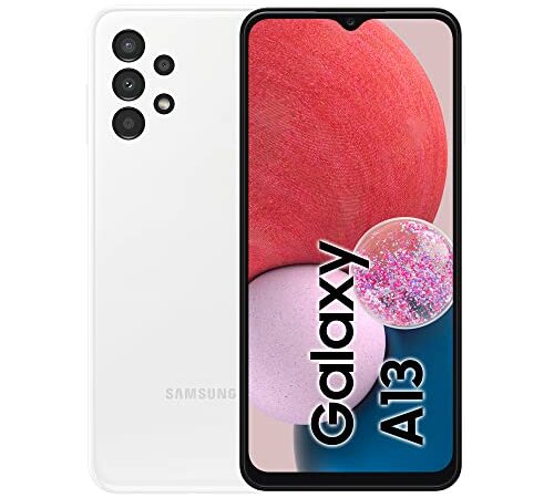 Samsung Galaxy A13 SM-A137F, Android Smartphone, 6,6 Zoll Infinity-V TFT Display, 5.000 mAh Akku, 4 GB RAM/ 64 GB Speicher, Dual-SIM, White, inkl. 30 Monate Garantie [Exclusiv bei Amazon]