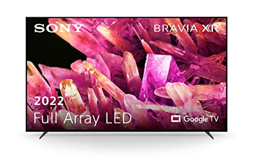 Sony XR-65X90K/P BRAVIA XR 65 Zoll Fernseher (Full Array LED, 4K Ultra HD, High Dynamic Range (HDR), Smart TV (Google TV), 2022 Modell), Schwarz