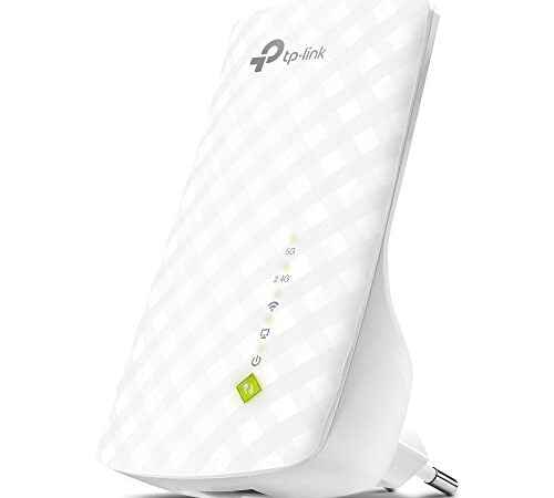 TP-Link RE200 WLAN Verstärker Repeater (433Mbit/s 5GHz, 300Mbit/s 2,4GHz Dual WLAN AC+N, WLAN Verstärker, LAN Port, App Steuerung, kompatibel zu allen WLAN Geräten) weiß