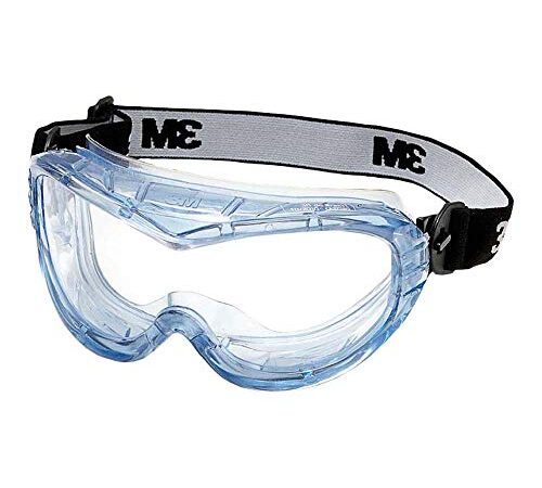 3M Vollsichtschutzbrille Fahrenheit FheitAF – Schutzbrille mit AS, AF & UV Beschichtung – Ideal für das Tragen mit Atemschutzmasken oder Brillen