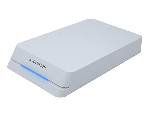 Avolusion HDDGear Pro Externe Gaming-Festplatte (8 TB, 7200 U/min, USB 3.0, für PS5), Weiß