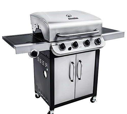 Char-Broil Convective 440S - 4 Brenner Gasgrill mit Seitenbrenner, Edelstahl