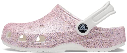 Crocs Classic Glitter Clog K Holzschuh, White/Rainbow, 30-31 EU
