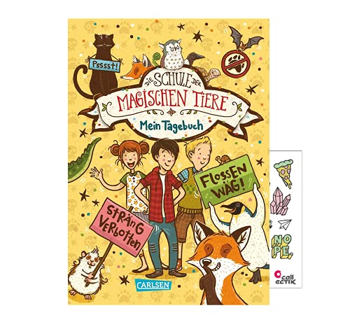 Die Schule der magischen Tiere: Mein Tagebuch + Cooler Sticker, Kinderbuch ab 8 Jahren