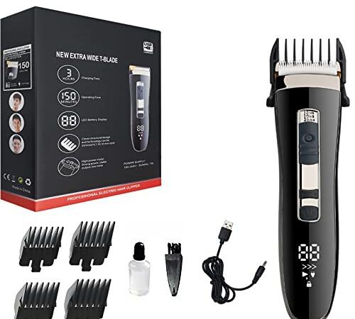 Haarschneidemaschine Profi, Haarschneider Herren, Wasserdicht Dreistufig einstellbar Haartrimmer Bartschneider Barttrimmer Präzisionstrimmer Langhaarschneider Wasserdicht 3 In 1