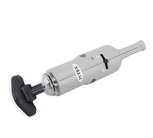 Intex Wiederaufladbarer Pool- und Spa-Staubsauger 28620EP, Poolsauger, Aluminium, Grau