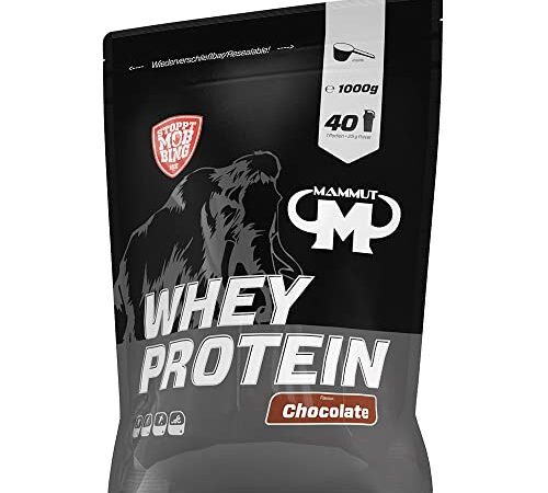 Mammut Nutrition Whey Protein, Chocolate, Molke, Eiweiß, Protein Shake, 1kg (1er Pack)