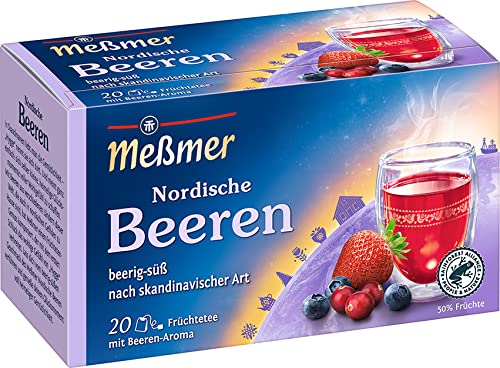 Meßmer Ländertee | Nordische Beeren | 20 Teebeutel | Glutenfrei | Laktosefrei | Vegan