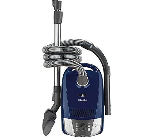Miele Compact C2 Powerline – Bodenstaubsauger mit Beutel, Power Efficiency Motor, AirClean+ Filter, leichtem Gewicht und platzsparendem Design – Marineblau