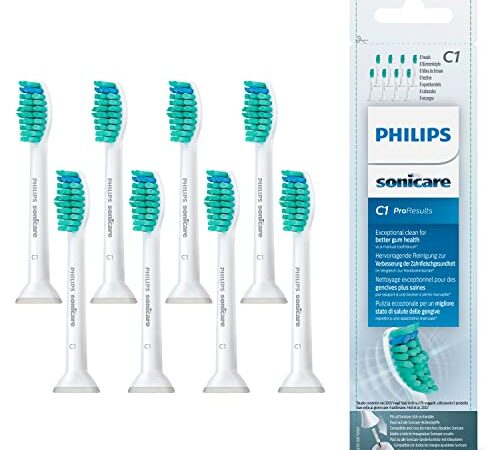 Philips Sonicare Original ProResults Standard Schallzahnbürstenköpfe - 8er-Pack in Weiß (Modell HX6018/07)