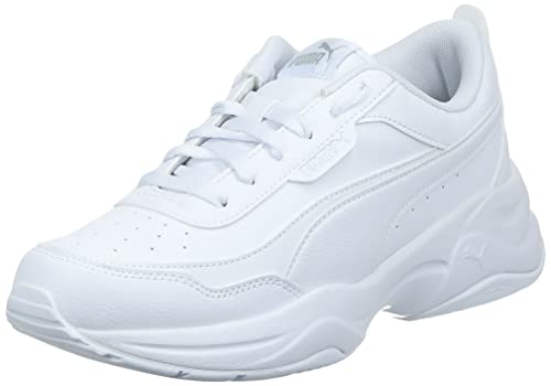 PUMA Damen Cilia Mode Fußballschuhe, White Silver, 38 EU
