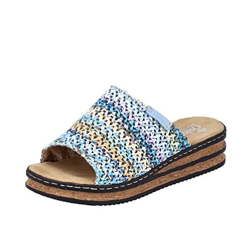 Rieker Damen 62968 Pantolette, bunt, 40 EU