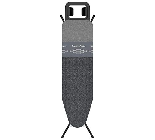 Rörets Bügelbrett Dual Action Next – Technologie, Turbo & Park Zone – 4-lagige Polsterung und Bezug – Höhenverstellbar - Bügelfläche 32x108 cm