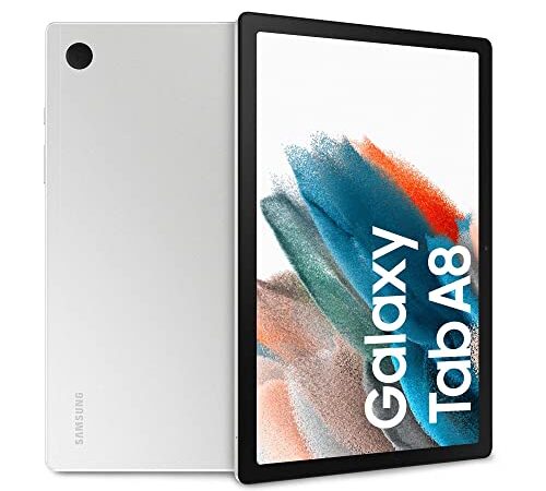 Samsung Galaxy Tab A8 Tablet Android 25,6 cm (10,5 Zoll) LTE RAM 4GB 64GB Tablet Android 11 Silber [italienische Version] 2022
