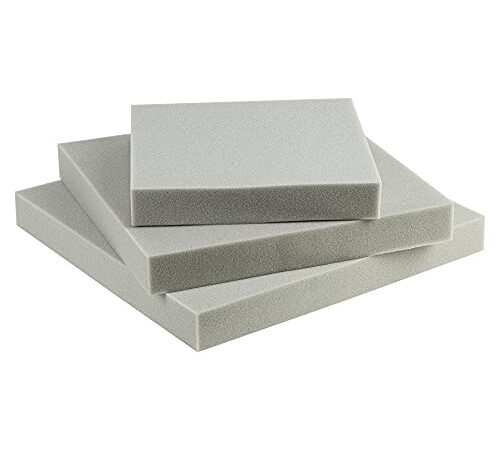 SEEBAUER Living® Schaumstoffplatte MEDIUM | RG35/40 | Schaumstoff in vielen Größen | Auflage für Möbel und Palettenmöbel | Schaumkissen aus PU-Schaum | Formstabil und langlebig | 40 x 40 x 5 cm