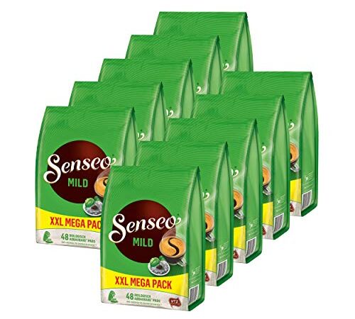 Senseo Pads Mild, 480 Kaffepads, 10er Pack, 10 x 48 Getränke