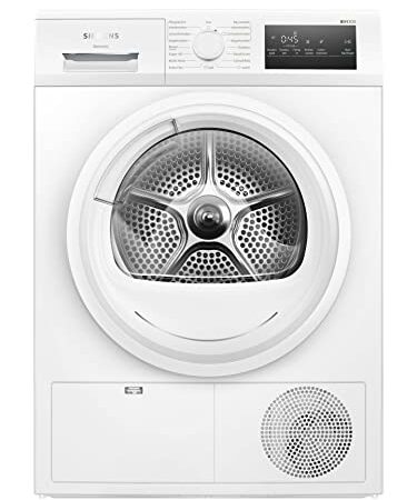 Siemens WT45HVA3 iQ300 Wärmepumpen-Trockner, 8 kg, autoDry-Technologie - schonendes, präzises Trocknen, Outdoor-Trockenprogramm - Trocknen von Funktionskleidung, easyClean-Filter - einfaches reinigen