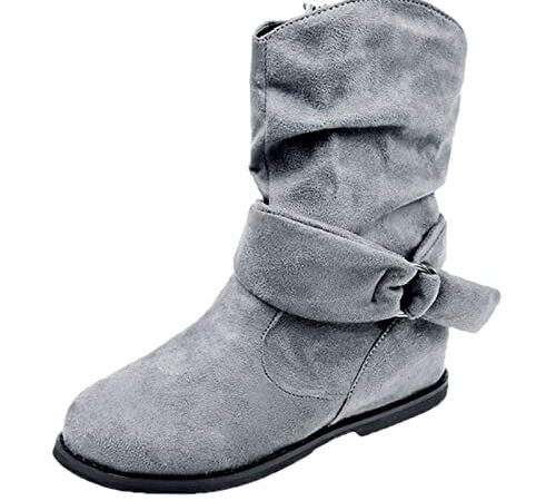 Stiefeletten Damen Sommer mit Absatz Zipper Chunky Heels Schuhe Atmungsaktive Damen Retro Short Fashion Boots Hohe Damenstiefel Booties
