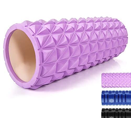 TOPLUS Yoga Säule Pilates Rolle Faszienrolle Sport Schaumstoff Rolle Eva Foam Yoga-Schaumstoffrollen Hilfsmittel zur Muskelverspannungen/Druck lindern, 33CMX14CM