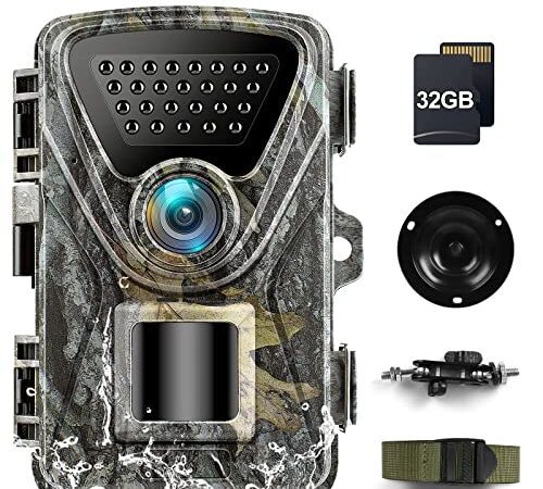 Wildkamera mit Bewegungsmelder Nachtsicht - Wildkamera Testsieger 28MP 1520P Wärmebildkamera Jagd 0,2s Jagdkamera 850nm Low Glow Infrarot Nachtsichtkamera Outdoor Wildtierkamera IP66 Wasserdicht