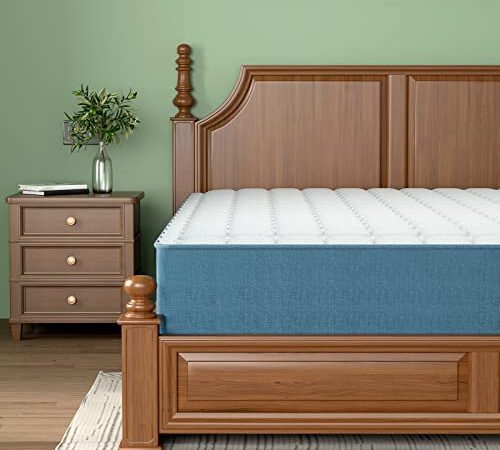 WOWTTRELAX Matratze 140x200 cm, 7-Zonen Federkernmatratze Memory Foam Soft Gestrick H2&H3, Optimale Unterstützung von Lenden- und Beckenbereich Classic Spring