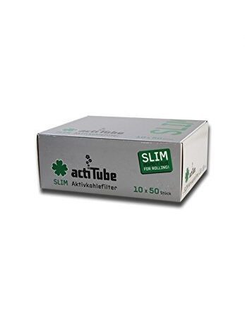 actiTube' Aktivkohlefilter SLIM (10x50Stück) - Megabox, 500 Stück (1er Pack)
