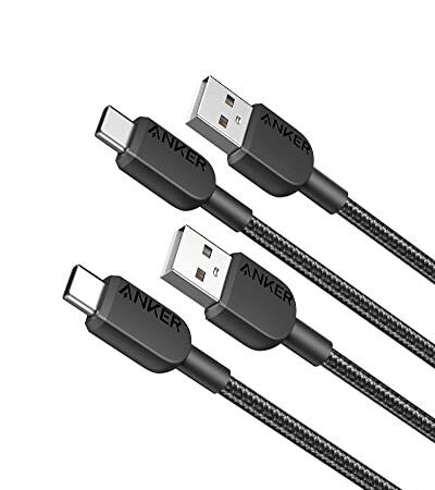 Anker USB C Kabel, [2er Set, 90cm] 310 USB A auf USB C Ladekabel, USB A auf Typ C Kabel Schnellladekabel für Samsung Galaxy Note 10 Note 9/S10+ S10, LG V30 (USB 2.0, schwarz)