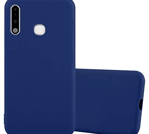 Cadorabo Hülle kompatibel mit Samsung Galaxy A70e Schutzhülle TPU Silikon Case Candy Design Slim Kratzfest Weiche Gummi mit Rundumschutz Case Hülle für Galaxy A70e in Blau