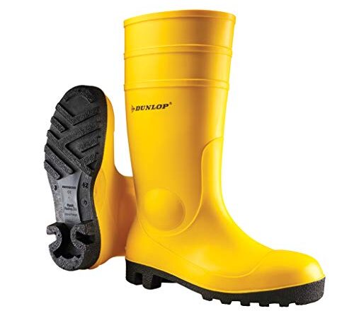 Dunlop Protective Footwear Unisex-Erwachsene Dunlop Protomastor Full Safety Kurzschaft Gummistiefel, Gelb, 37 EU