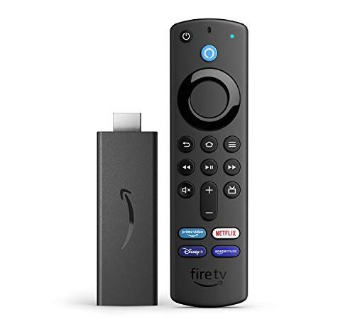 Fire TV Stick, Zertifiziert und generalüberholt | mit Alexa-Sprachfernbedienung (mit TV-Steuerungstasten) | HD-Streaminggerät