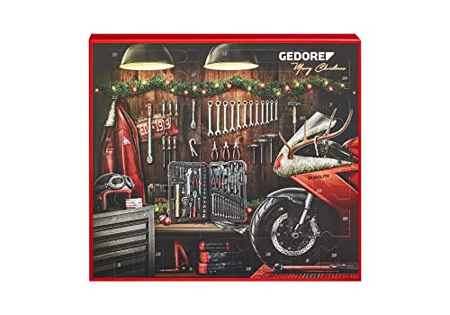 GEDORE 3304900 red R49002042 Adventskalender 2022, 42 teilig, Adventskalender für Männer, Männer Geschenk, Werkzeug-Adventskalender 2022