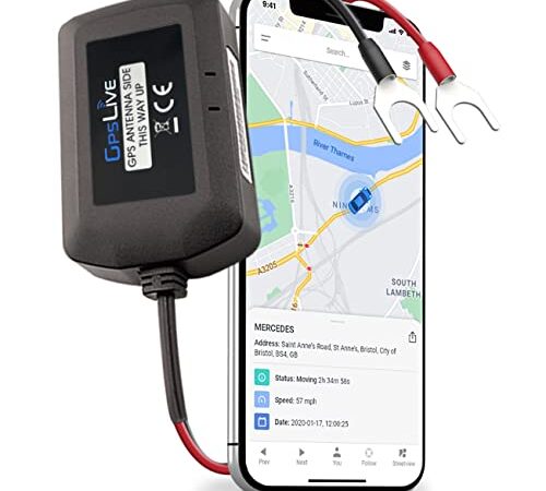GPSLive Eco Track GPS Tracker Auto, Wohnmobil, KFZ | Made in EU | Einfache Installation | Livetracking mit App | Keine SIM benötigt | Peilsender Auto GPS Tracker (+ 6-Monats-Abonnement)